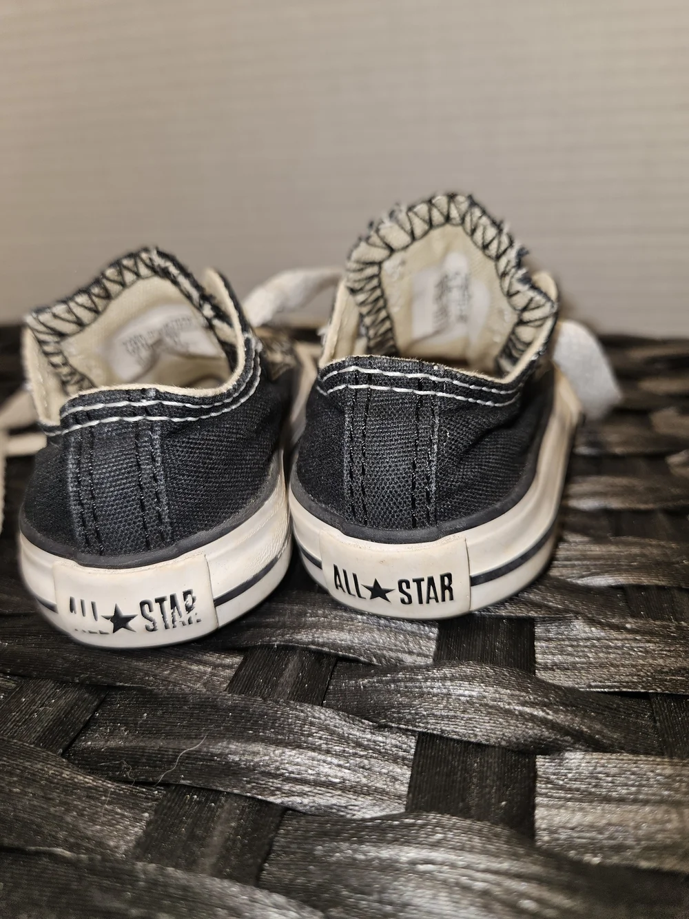 Converse Black & White Toddler Low-Top Sneakers